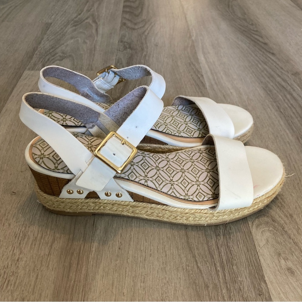 Tommy Bahama Espadrilles size 7.5 Jute Strappy Sandal buckle barbie Beach Boho